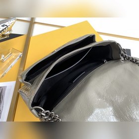 ysl Молочно-бежевый серебряный цепочка, новая версия, средний раз