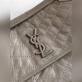 ysl светло-серый серебряный цепочка, новая версия, средний размер