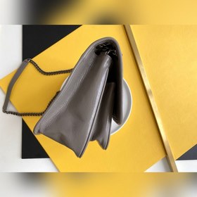 ysl светло-серый серебряный цепочка, новая версия, средний размер