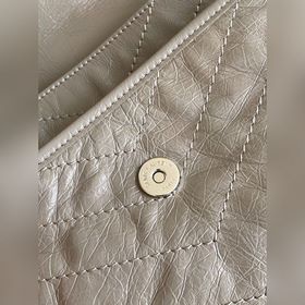 ysl светло-серый серебряный цепочка, новая версия, средний размер