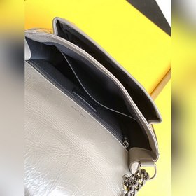 ysl светло-серый серебряный цепочка, новая версия, средний размер