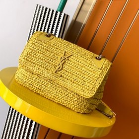 YSL NIKI Серия сумок из кожи плетения, имитирующего рафиа Артику