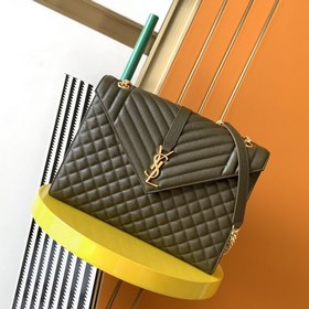 YSL ENVELOPE Большая сумка-конверт Модель： 487198～392740 Новейшая