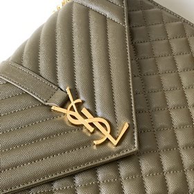 YSL ENVELOPE Большая сумка-конверт Модель： 487198～392740 Новейшая