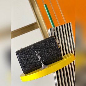 YSL Сумка через плечо с цепочкой и крокодиловым узором Модель： 3