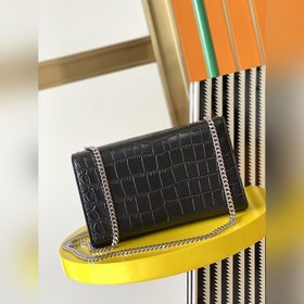 YSL Сумка через плечо с цепочкой и крокодиловым узором Модель： 3