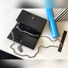 YSL Сумка через плечо с цепочкой и крокодиловым узором Модель： 3