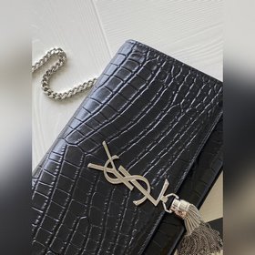 YSL Сумка через плечо с цепочкой и крокодиловым узором Модель： 3
