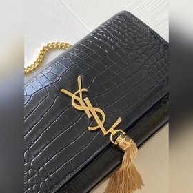 YSL Сумка через плечо с цепочкой и крокодиловым узором Модель： 3