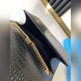 YSL Сумка через плечо с цепочкой и крокодиловым узором Модель： 3