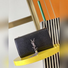 YSL Сумка через плечо с цепочкой и крокодиловым узором Модель： 3
