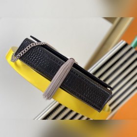 YSL Сумка через плечо с цепочкой и крокодиловым узором Модель： 3