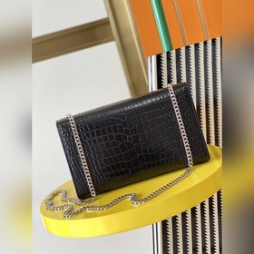YSL Сумка через плечо с цепочкой и крокодиловым узором Модель： 3