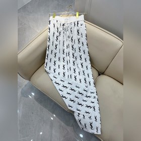 YSL/Saint Laurent Брюки с принтом из букв по всей длине Свежий и