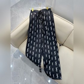 YSL/Saint Laurent Брюки с принтом из букв по всей длине Свежий и