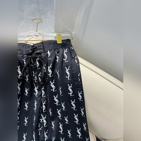 YSL/Saint Laurent Брюки с принтом из букв по всей длине Свежий и