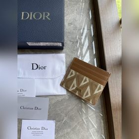 Картодержатель Dior Oblique, модель CH135, кофейный Коричневый ко