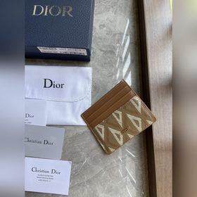 Картодержатель Dior Oblique, модель CH135, кофейный Коричневый ко