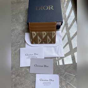 Картодержатель Dior Oblique, модель CH135, кофейный Коричневый ко