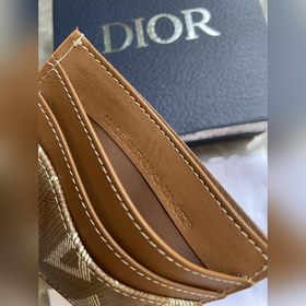 Картодержатель Dior Oblique, модель CH135, кофейный Коричневый ко