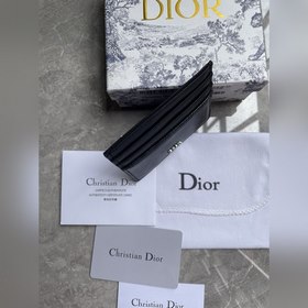 Картодержатель Dior Oblique, модель CH135, черный Черный кожаный 