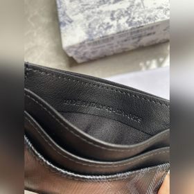 Картодержатель Dior Oblique, модель CH135, черный Черный кожаный 