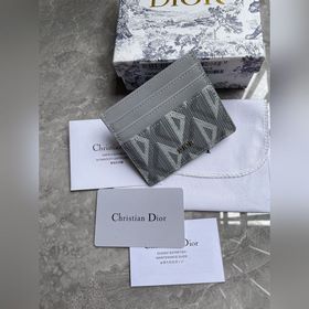 Картодержатель Dior Oblique, модель CH135, серый Карточный держат