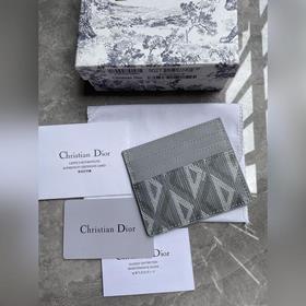 Картодержатель Dior Oblique, модель CH135, серый Карточный держат