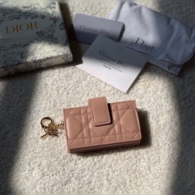 Dior Кожаный чехол для карт, модель S0074 Многослойный дизайн в