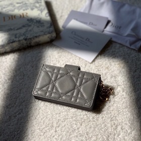 Dior Кожаный чехол для карт, модель S0074 Многослойный дизайн в 
