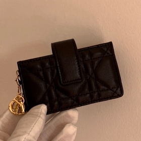 Dior Кожаный чехол для карт, модель S0074 Многослойный дизайн в 