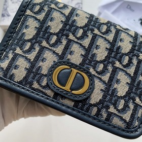 Dior MONTAIGNE NANO клатч Синий с принтом Oblique Артикул： S2105U