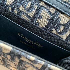 Dior MONTAIGNE NANO клатч Синий с принтом Oblique Артикул： S2105U