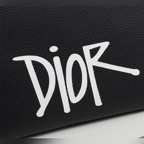 Диор DIOR AND SHAWN сумочка Модель： 2PUCA251YZS (черная кожа с бе