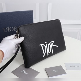 Диор DIOR AND SHAWN сумочка Модель： 2PUCA251YZS (черная кожа с бе