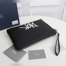 Диор DIOR AND SHAWN сумочка Модель： 2PUCA251YZS (черная кожа с бе