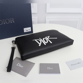 Диор DIOR AND SHAWN сумочка Модель： 2PUCA251YZS (черная кожа с бе