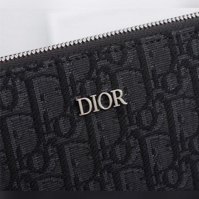 Dior OBLIQUE клатч Модель： 2OBCA251YSE Бежевый и черный принт Obl