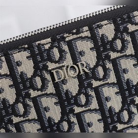 Dior OBLIQUE клатч Модель： 2OBCA251YSE Бежевый и черный принт Obl