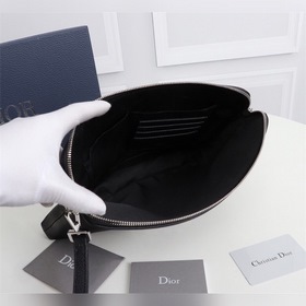Dior OBLIQUE клатч Модель： 2OBCA251YSE Бежевый и черный принт Ob