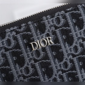 Dior OBLIQUE клатч Модель： 2OBCA251YSE Бежевый и черный принт Obl