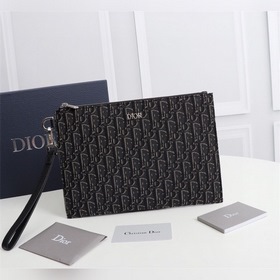 Dior OBLIQUE клатч Модель： 2OBCA225-1YSE (серый с узором) Бежевы