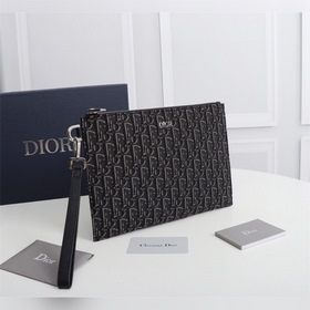 Dior OBLIQUE клатч Модель： 2OBCA225-1YSE (серый с узором) Бежевы