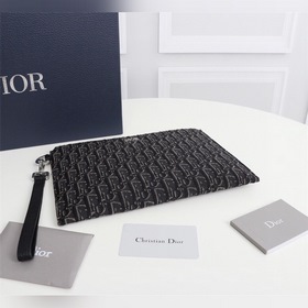 Dior OBLIQUE клатч Модель： 2OBCA225-1YSE (серый с узором) Бежевы