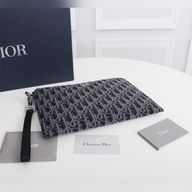 Dior OBLIQUE клатч Модель： 2OBCA225-1YSE (синий с узором) Бежевы