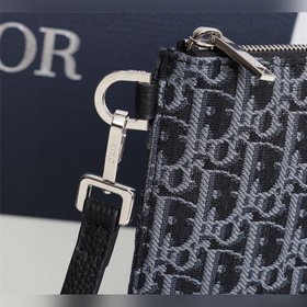 Dior OBLIQUE клатч Модель： 2OBCA225-1YSE (синий с узором) Бежевы