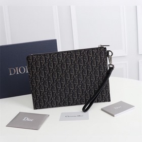 Dior OBLIQUE клатч Модель： 2OBCA225-1YSE (серый с узором) Вмещае