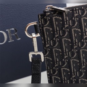 Dior OBLIQUE клатч Модель： 2OBCA225-1YSE (серый с узором) Вмещае