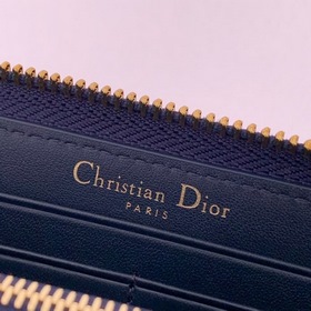 Dior Длинный кошелек на молнии, сумка-клатч, модель S5536 Синий ц