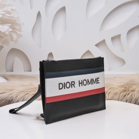 Dior - Новая мужская сумка-клатч, модель 19012–3 Изготовлена из
